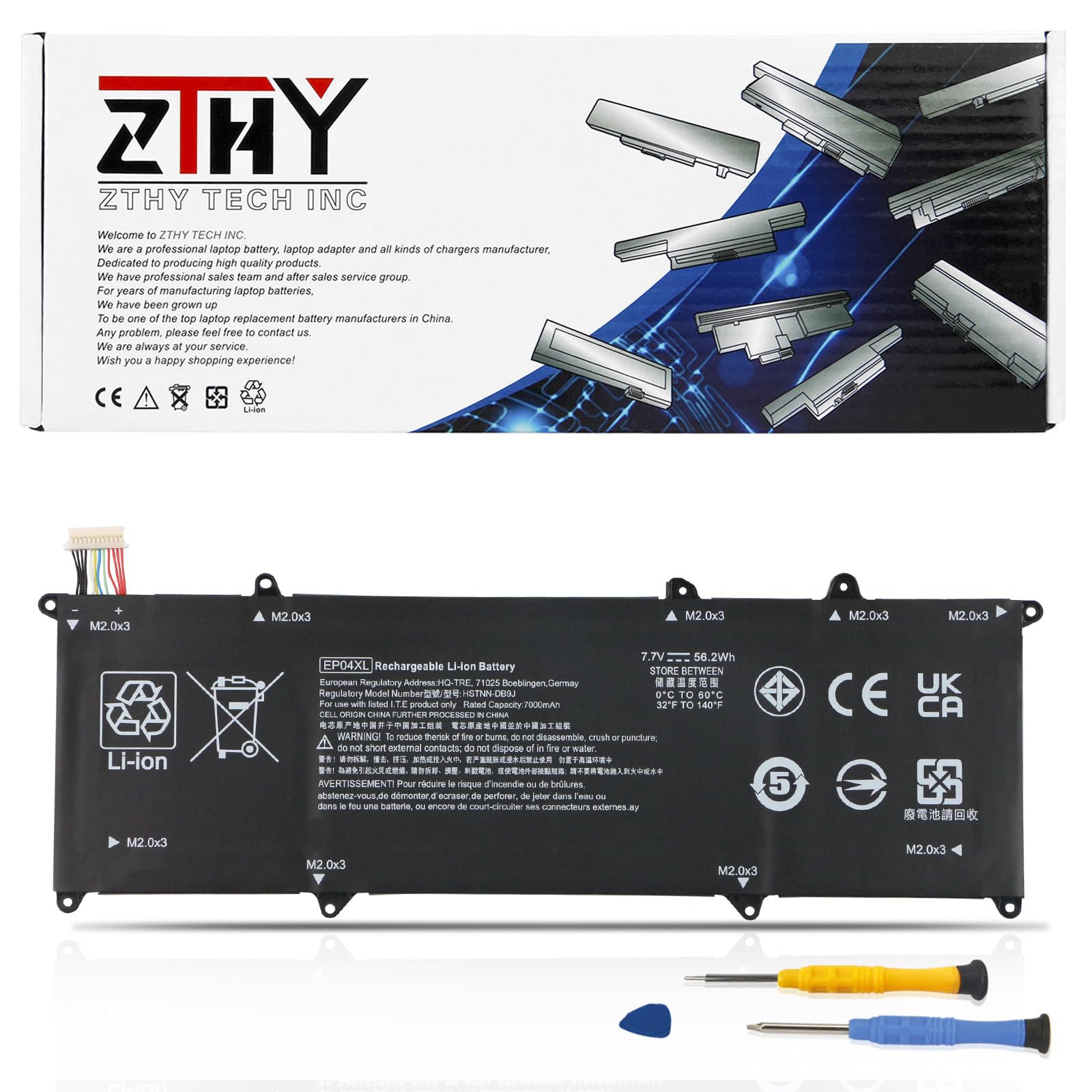 Amazon.com: 56.2Wh EP04XL Laptop Battery Replacement for HP Elite